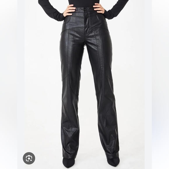 I.AM.GIA Pants - Dolls Kill I AM GIA York faux leather pants black size medium